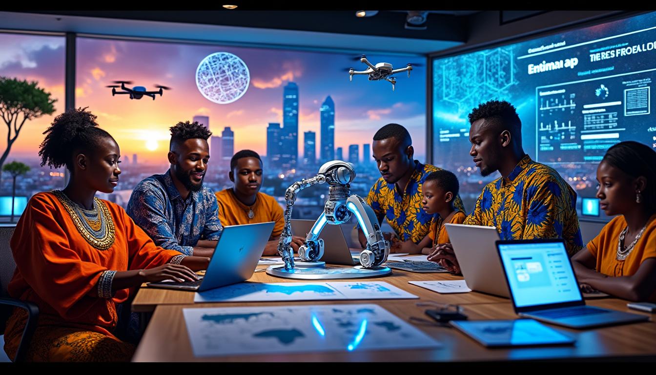 African technology team collaborating on AI consulting