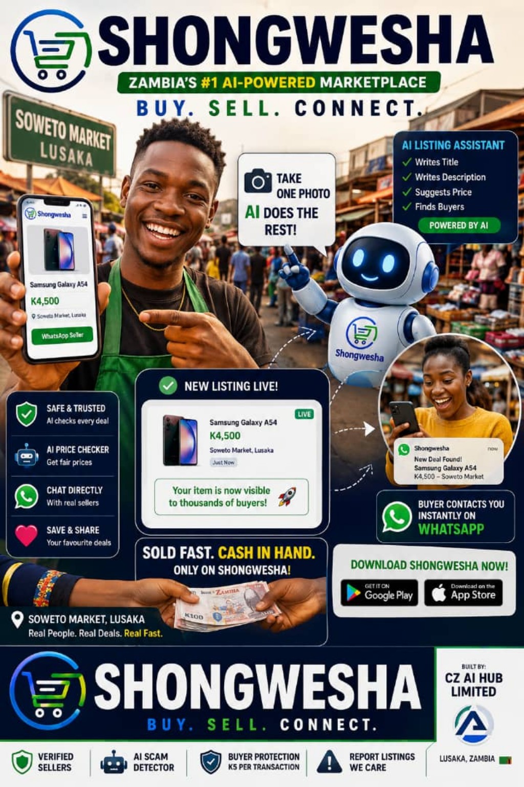 Shongwesha Zambia AI-powered marketplace